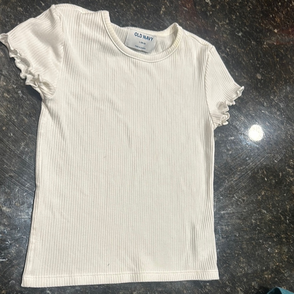 Old Navy Kids' Cream Ribbed Top